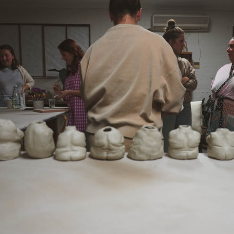 Life modelling in Clay with Tegan Georgette